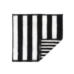 Marimekko Kaksi Raitaa White / Black Washcloth