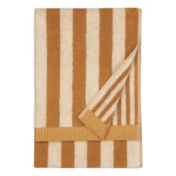 Marimekko Kaksi Raitta Ochre Hand Towels