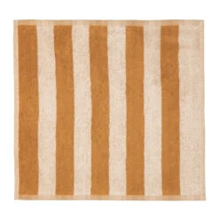 Marimekko Kaksi Raitta Ochre Washcloth