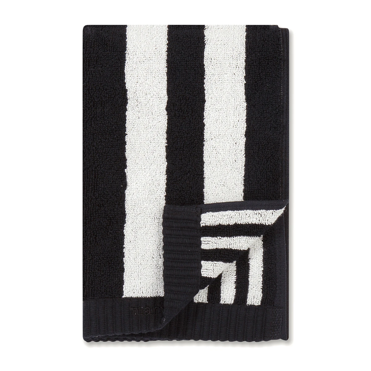 Marimekko Kaksi Raitaa White / Black Guest Towel 3 Marimekko Kaksi Raitaa White / Black Guest Towel