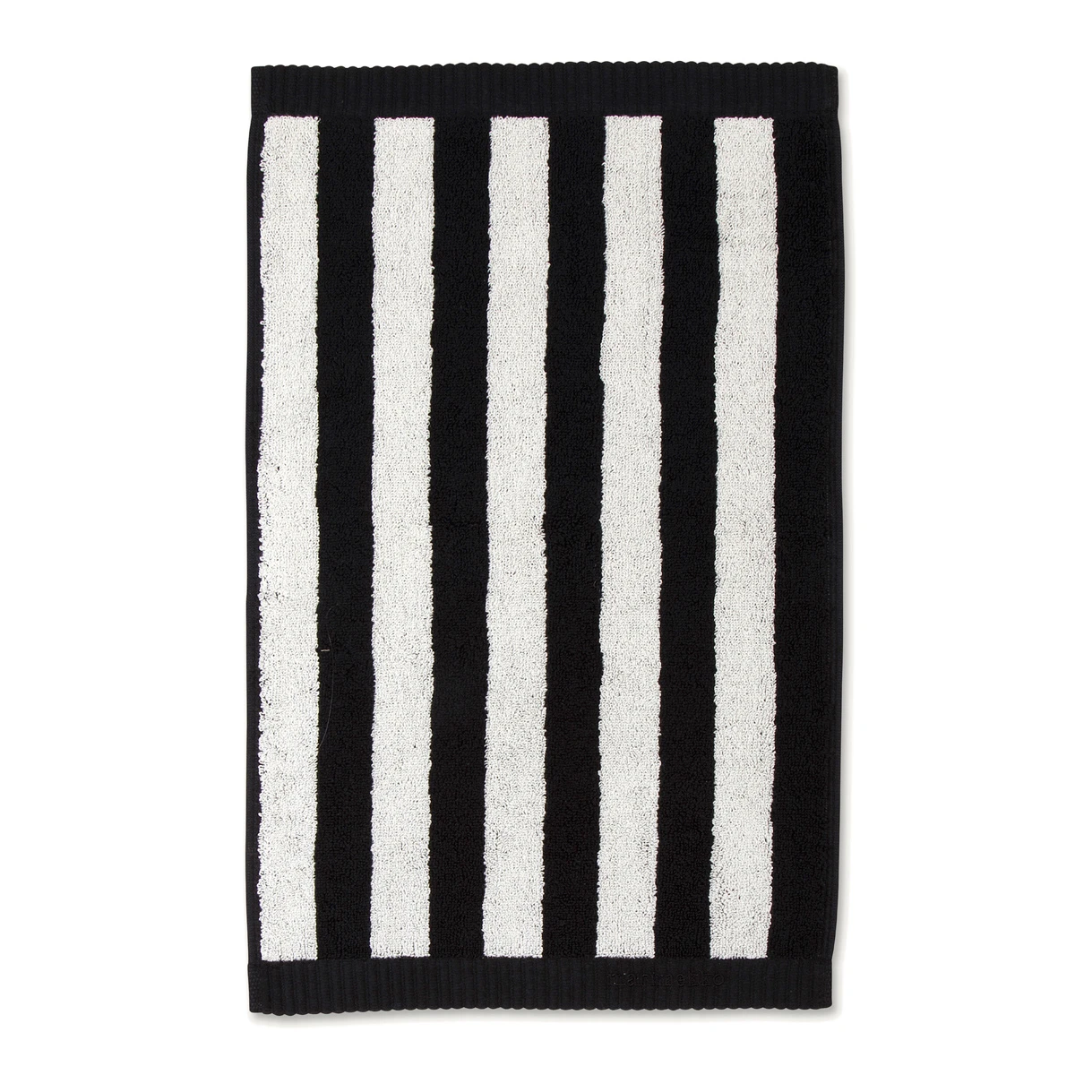 Marimekko Kaksi Raitaa White / Black Guest Towel 4 Marimekko Kaksi Raitaa White / Black Guest Towel - Image 2
