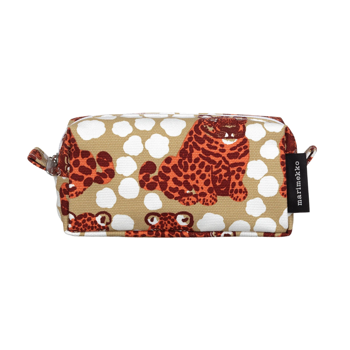 Marimekko Kaksoset Beige / Apricot / Maroon Tiise Cosmetic Bag 4 Marimekko Kaksoset Beige / Apricot / Maroon Tiise Cosmetic Bag - Image 2