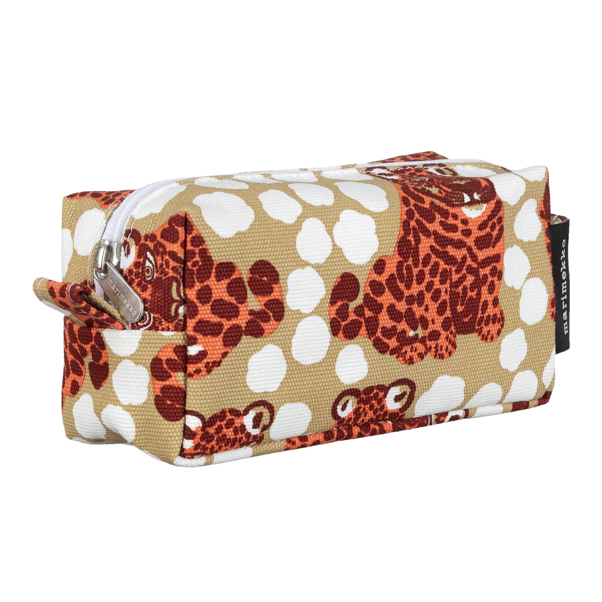 Marimekko Kaksoset Beige / Apricot / Maroon Tiise Cosmetic Bag 5 Marimekko Kaksoset Beige / Apricot / Maroon Tiise Cosmetic Bag - Image 3