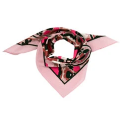Marimekko Karuselli Pink / Brown Taisa Scarf