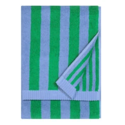 Marimekko Kaski Raitaa Blue / Green Guest Towel