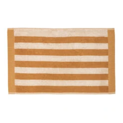 Marimekko Kaski Raitta Ochre Guest Towel