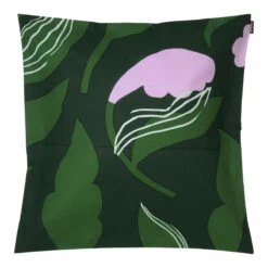 Marimekko Kasvio Green / Lilac Large Throw Pillow