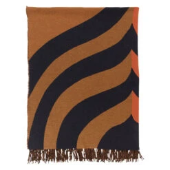 Marimekko Keisarinkruunu Brown / Black / Orange Blanket