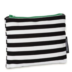 Marimekko Keksi Tasaraita Anniversary Black / White Zip Pouch