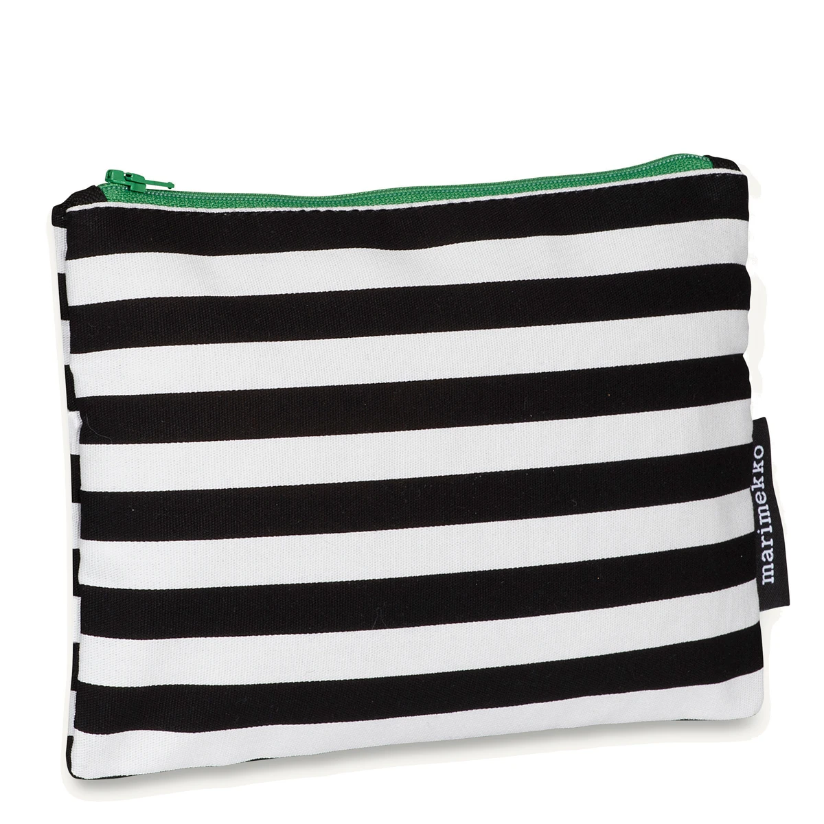 Marimekko Keksi Tasaraita Anniversary Black / White Zip Pouch 3 Marimekko Keksi Tasaraita Anniversary Black / White Zip Pouch
