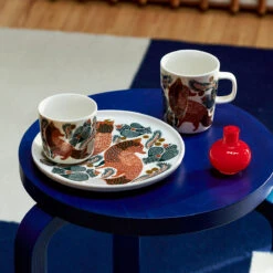 Marimekko Ketunmarja White / Brown / Green Mug -home decoration marimekko ketunmarja white mug 66