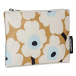 Marimekko Kide Unikko Beige / Blue Cosmetic Bag -home decoration marimekko kide unikko beige blue cosmetic bag 6
