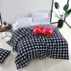 Marimekko Kivet Black / Ajo Black Reversible King Blanket