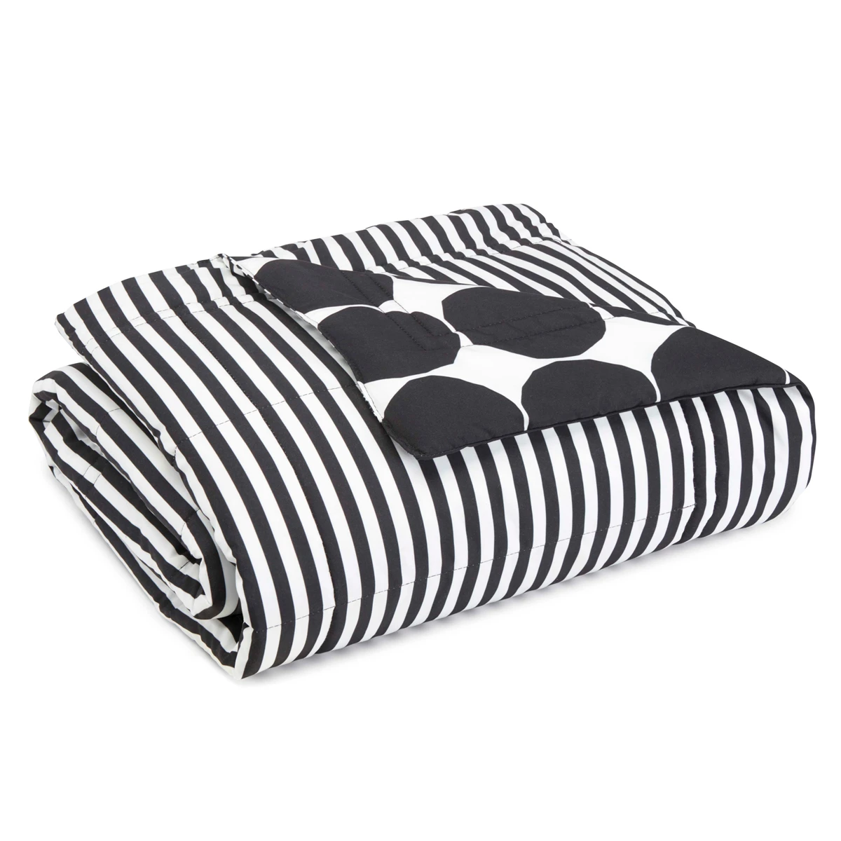 Marimekko Kivet Black / Ajo Black Reversible Throw 3 Marimekko Kivet Black / Ajo Black Reversible Throw