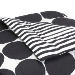 Marimekko Kivet Black / Ajo Black Reversible Throw 10 Marimekko Kivet Black / Ajo Black Reversible Throw -home decoration marimekko kivet black ajo black reversible throw blanket 53
