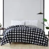 Marimekko Kivet Black / Ajo Black Reversible Twin Blanket -home decoration marimekko kivet black ajo black reversible twin blanket 67