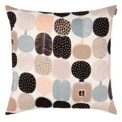 Marimekko Kompotti Beige Throw Pillow
