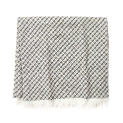 Marimekko Kopeekka White / Grey Throw Blanket