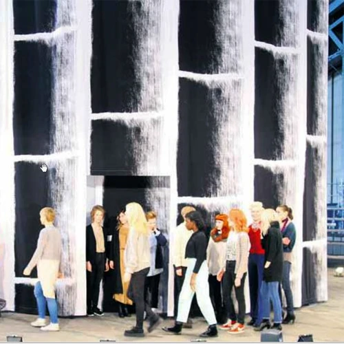 Marimekko Kuiskaus Black / White Fabric Repeat 5 Marimekko Kuiskaus Black / White Fabric Repeat - Image 3