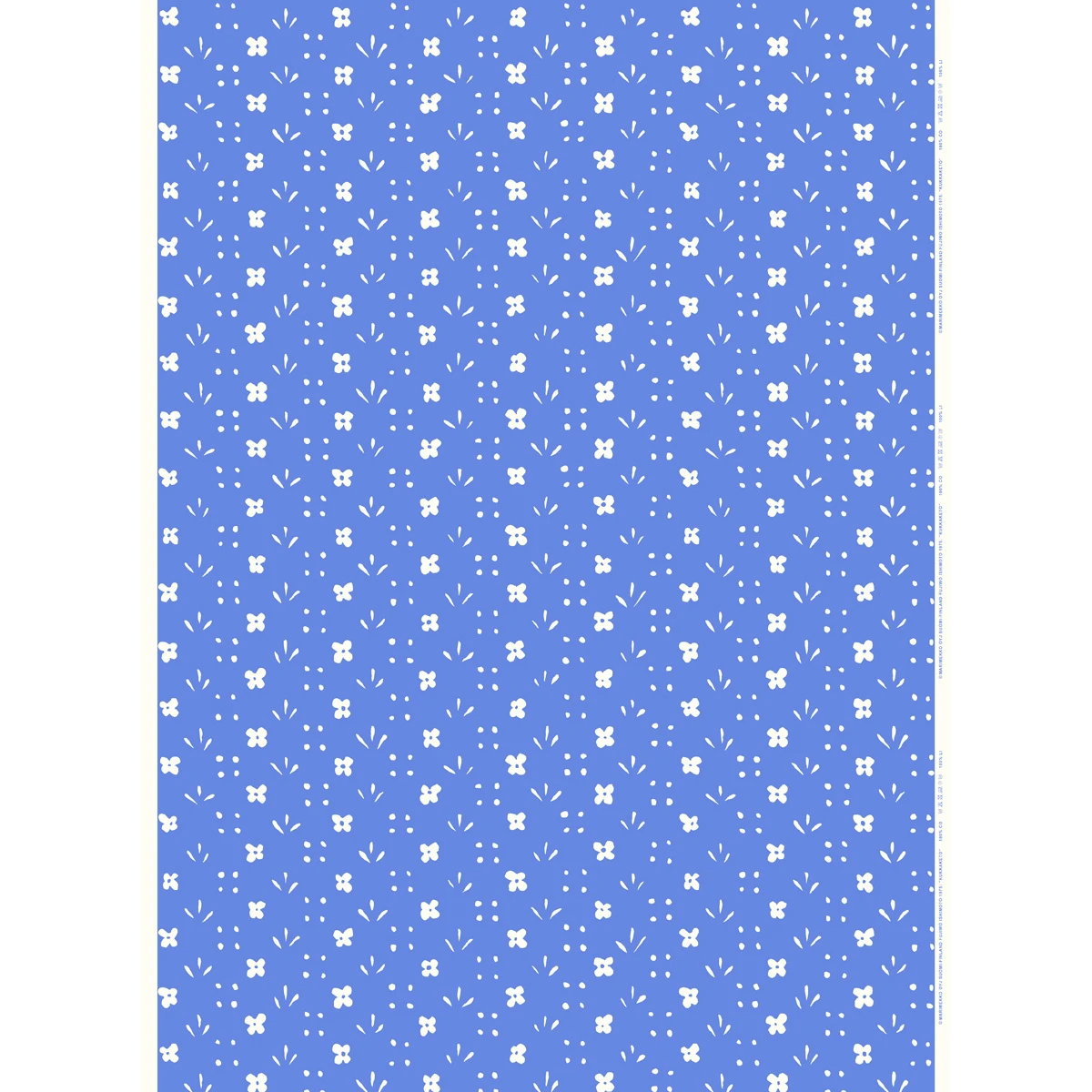 Marimekko Kukkaketo Blue Panama Fabric 4 Marimekko Kukkaketo Blue Panama Fabric - Image 2