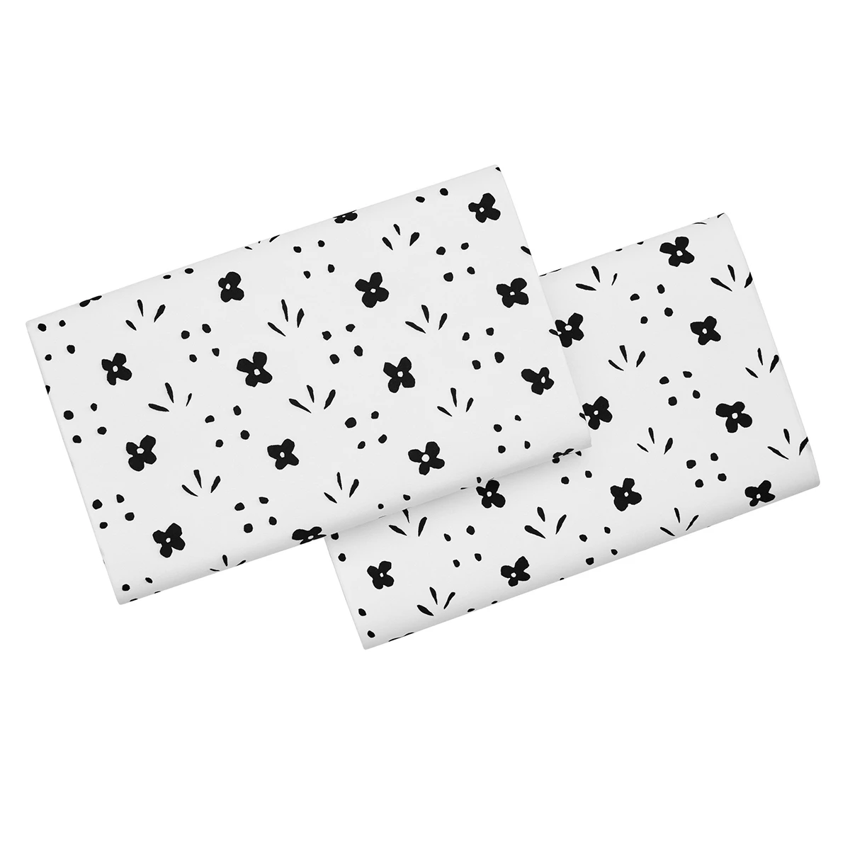 Marimekko Kukkaketo White / Black King Pillowcases - Set Of 2 4 Marimekko Kukkaketo White / Black King Pillowcases - Set Of 2 - Image 2