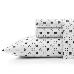 Marimekko Kukkaketo White / Black King Pillowcases - Set Of 2