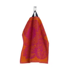 Marimekko Geranium Orange/Pink Washcloth