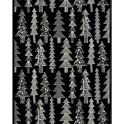 Marimekko Kuusikossa Black / White Panama Fabric