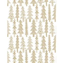 Marimekko Kuusikossa White / Gold Panama Fabric