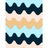 Marimekko Lokki Beige / Blue Fabric Repeat