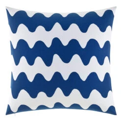 Marimekko Lokki White / Blue Oversized Throw Pillow