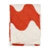 Marimekko Lokki Pergola Orange / White Quilted Blanket -home decoration marimekko lokki pergola orange white quilted blanket 30