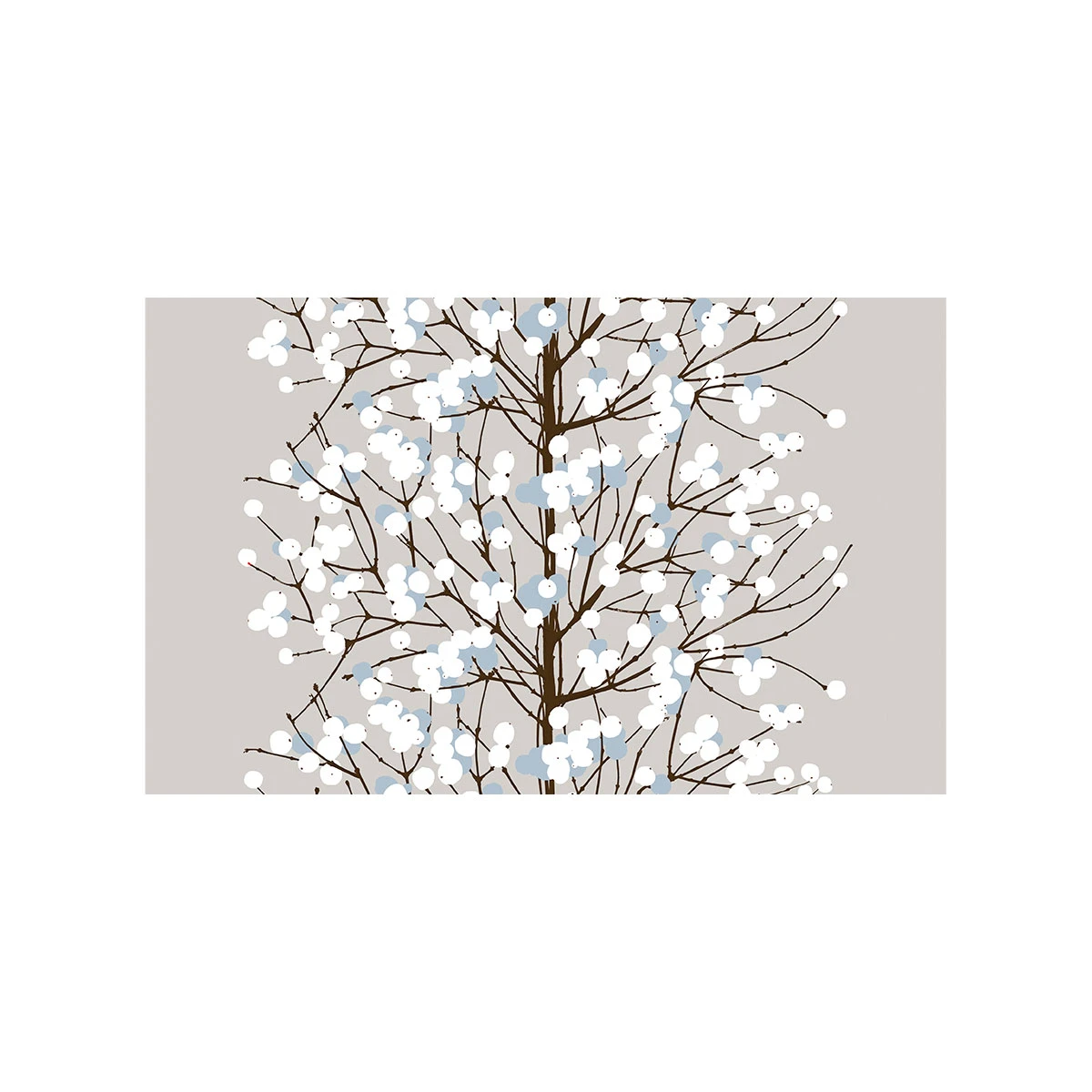 Marimekko Lumimarja Grey / Blue Cotton Fabric 4 Marimekko Lumimarja Grey / Blue Cotton Fabric - Image 2