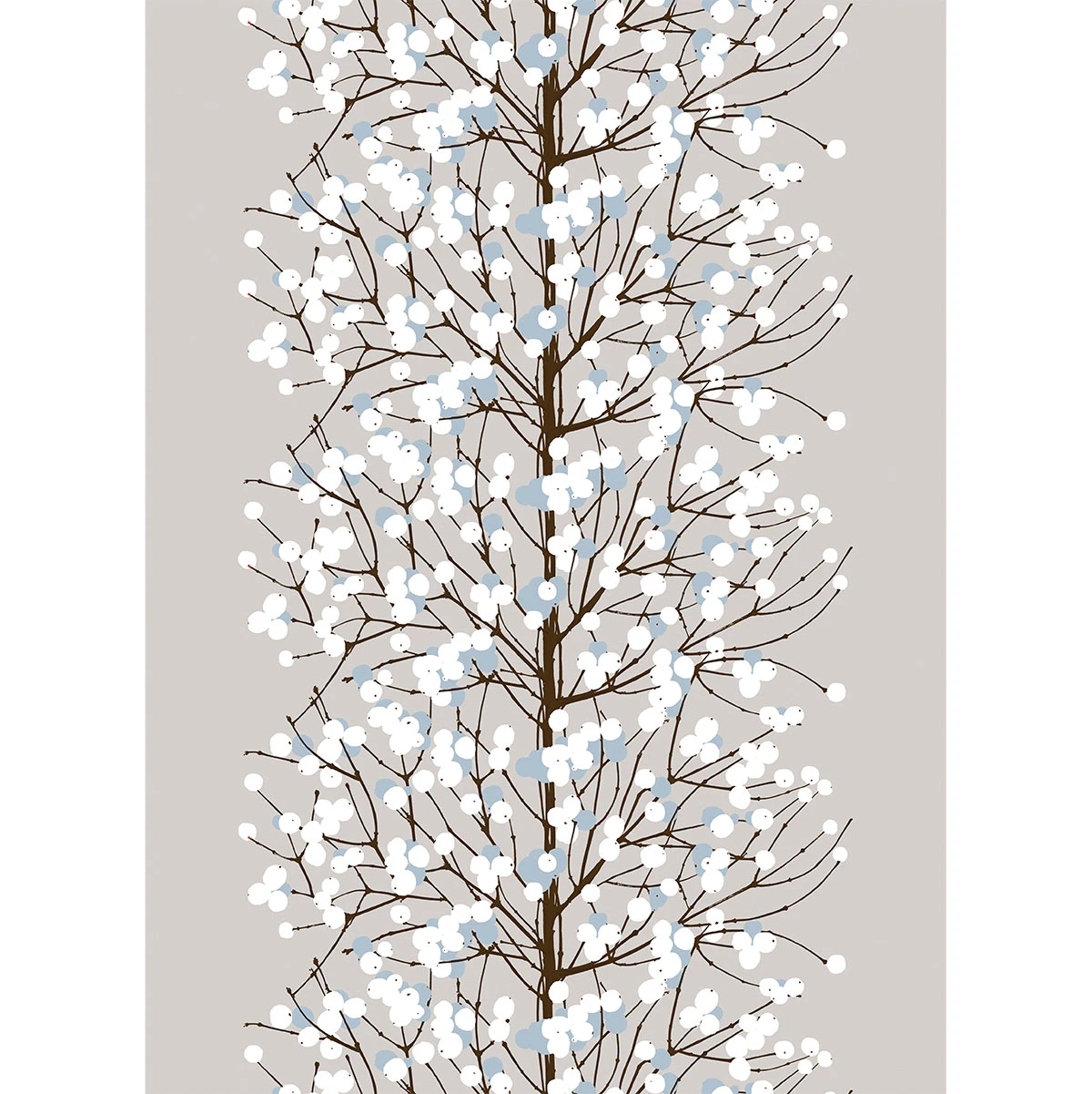 Marimekko Lumimarja Grey / Blue Cotton Fabric 5 Marimekko Lumimarja Grey / Blue Cotton Fabric - Image 3