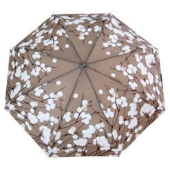 Marimekko Lumimarja Taupe Auto Lux Umbrella