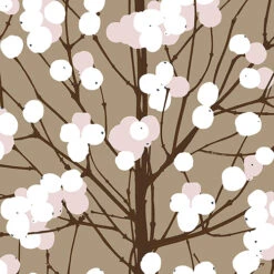 Marimekko Lumimarja Taupe/Blush Sateen Fabric -home decoration marimekko lumimarja taupe blush sateen fabric 95