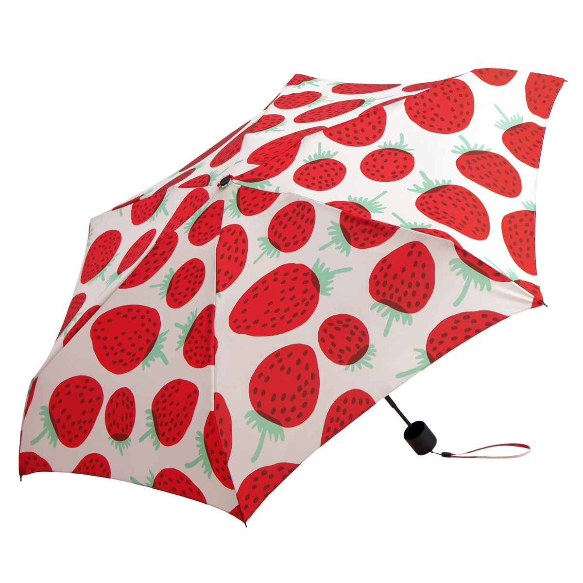 Marimekko Mansikka White / Red Umbrella 4 Marimekko Mansikka White / Red Umbrella - Image 2