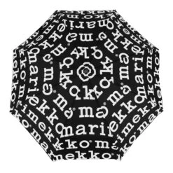 Marimekko Marilogo Black/White Auto Lux Umbrella