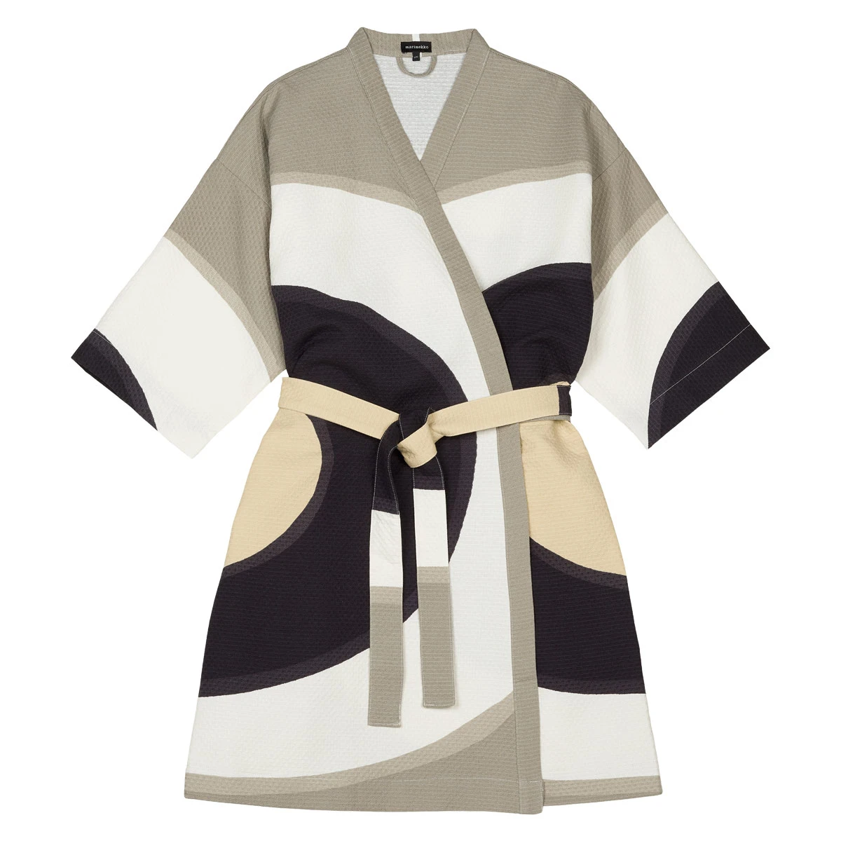 Marimekko MelooniGrey / White Bathrobe 3 Marimekko MelooniGrey / White Bathrobe