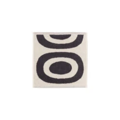 Marimekko Melooni Grey / White Washcloth