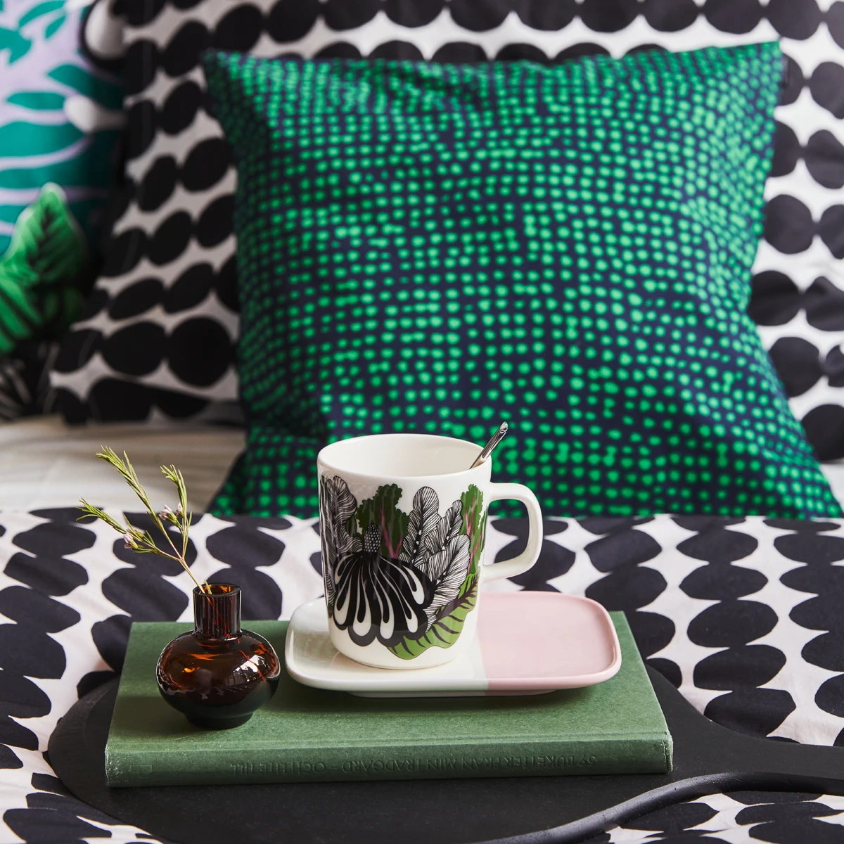 Marimekko Mini Dark Brown Vase 3 Marimekko Mini Dark Brown Vase