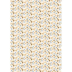 Marimekko Mini Unikko Beige / Blue Fabric