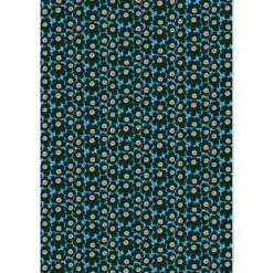 Marimekko Mini Unikko Blue / Peach Fabric