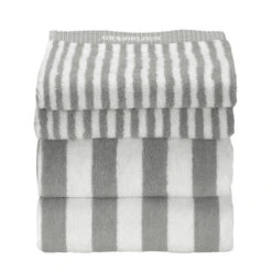 Marimekko Nimikko Grey/White Bath Towel