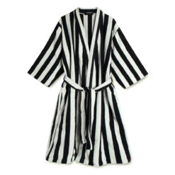 Marimekko Nimikko Ivory / Black Bath Robe