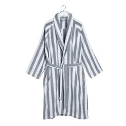 Marimekko Nimikko Mikko Grey/White Bath Robe
