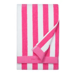 Marimekko Nimikko Pink / White Bath Towel