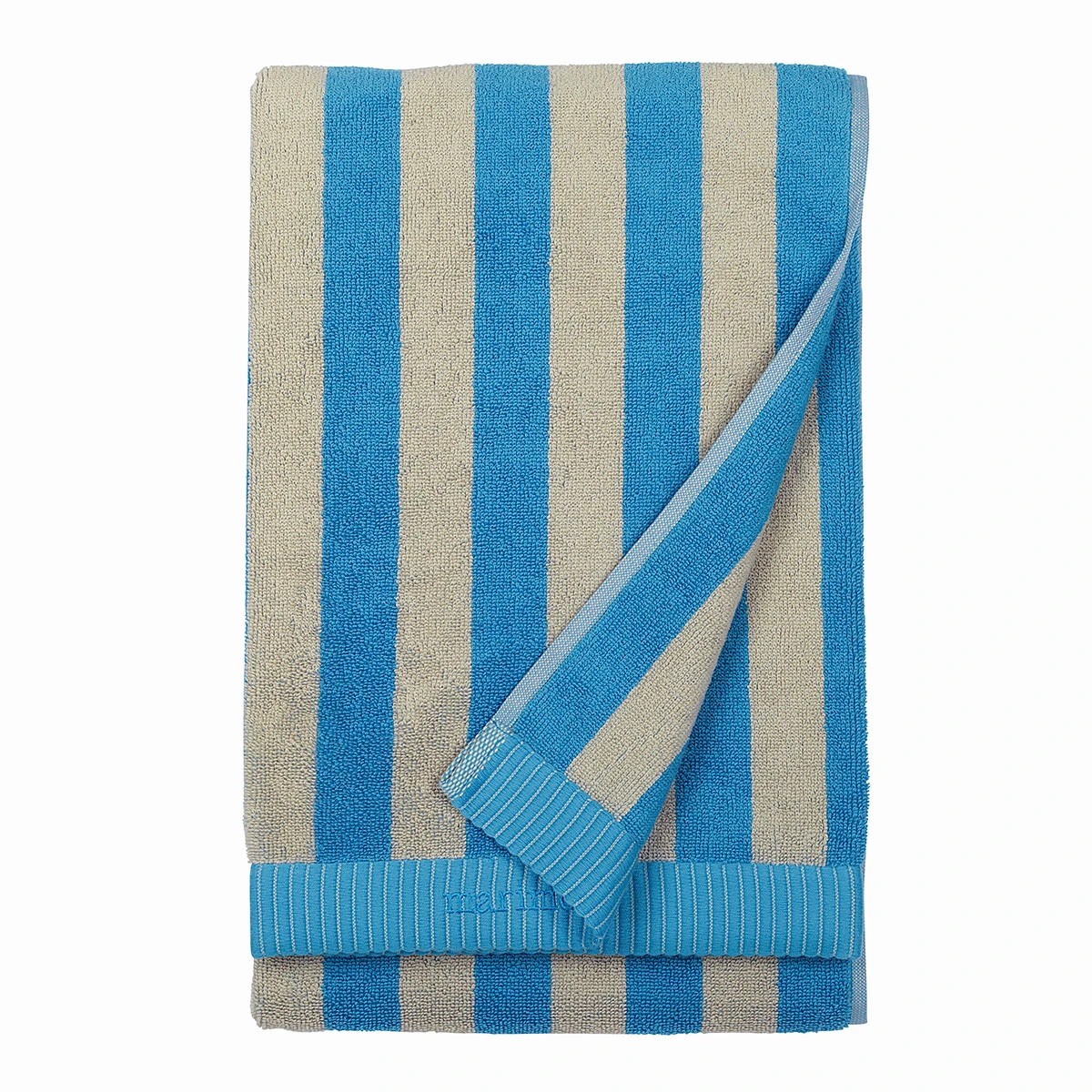 Marimekko Nimikko Sky Blue/Beige Bath Towel 4 Marimekko Nimikko Sky Blue/Beige Bath Towel - Image 2