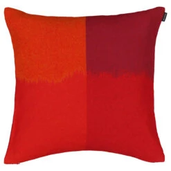 Marimekko Ostjakki Orange / Burgundy Large Throw Pillow