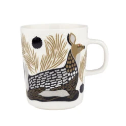Marimekko Peura Brown / Grey / Black Mug -home decoration marimekko peura brown grey black mug 30